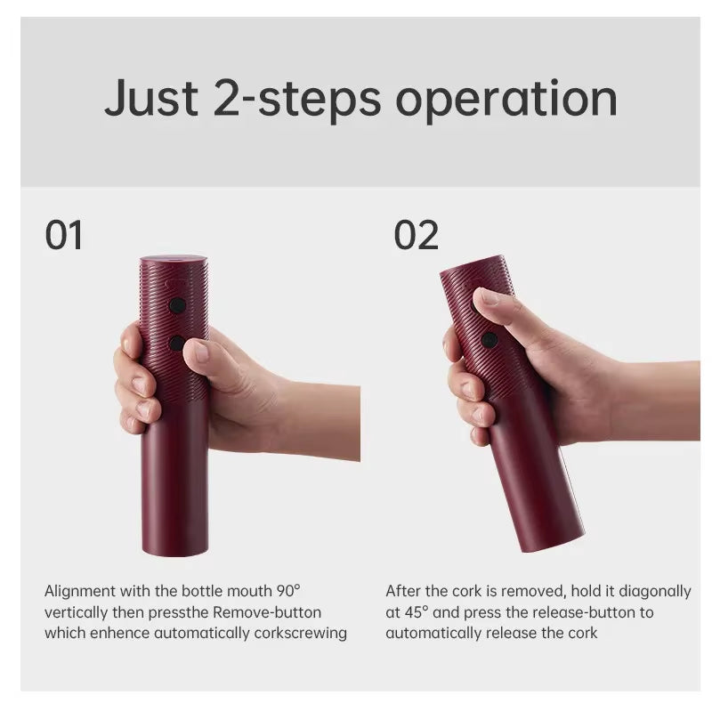 Automatic Wine Bottle Opener USB Rechargeable Electric Wine Corkscrew Opener One-Click Button Wine Tools Bar Kitchen Products