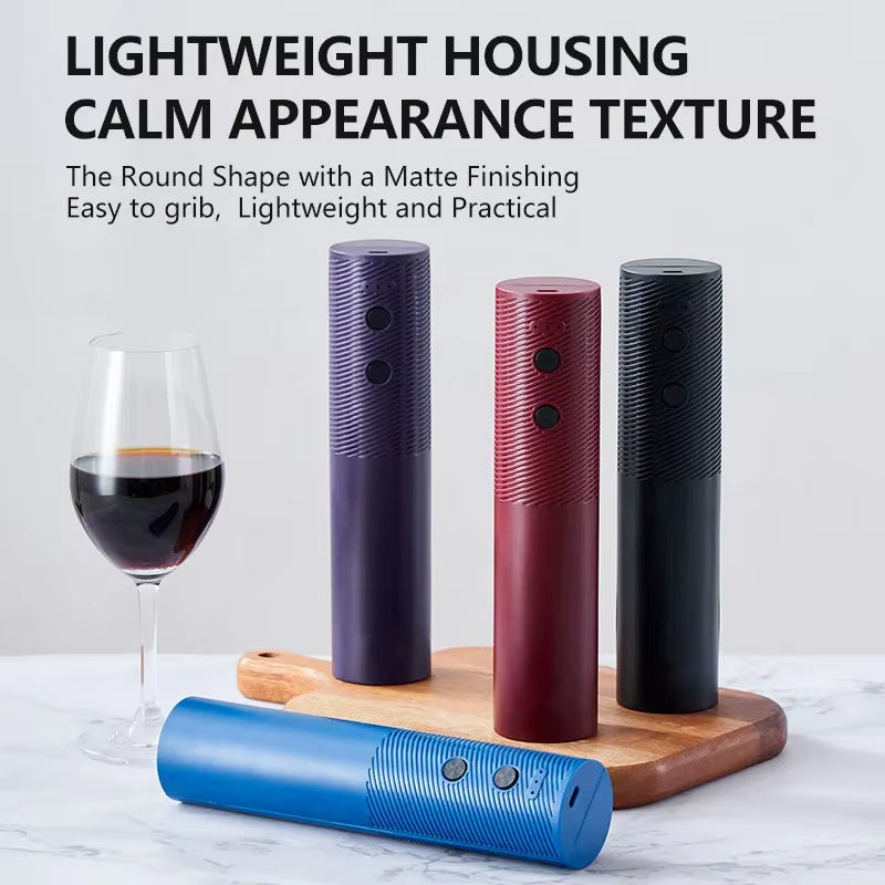 Automatic Wine Bottle Opener USB Rechargeable Electric Wine Corkscrew Opener One-Click Button Wine Tools Bar Kitchen Products